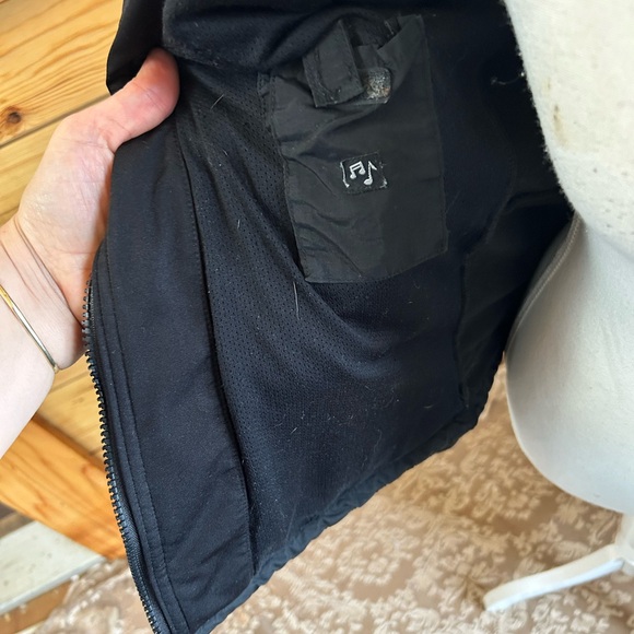 Wetskins Black Fleece Lined Jacket Women’s Large Coat Weatherproof - Picture 9 of 11